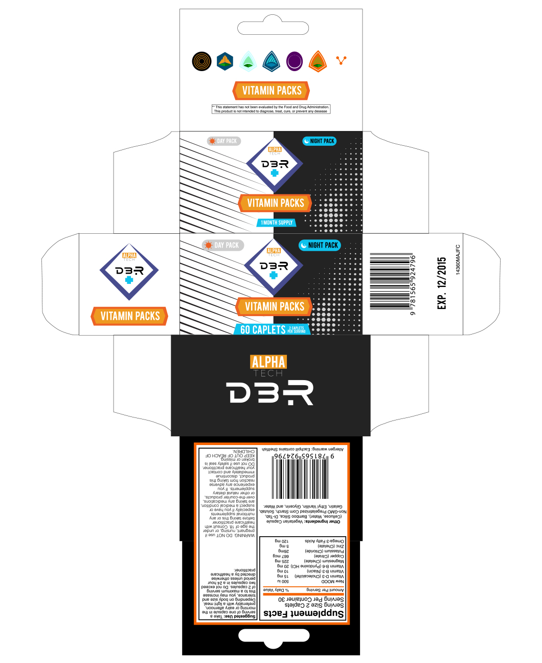 3D Packaging - Vitamin Exterior Box 